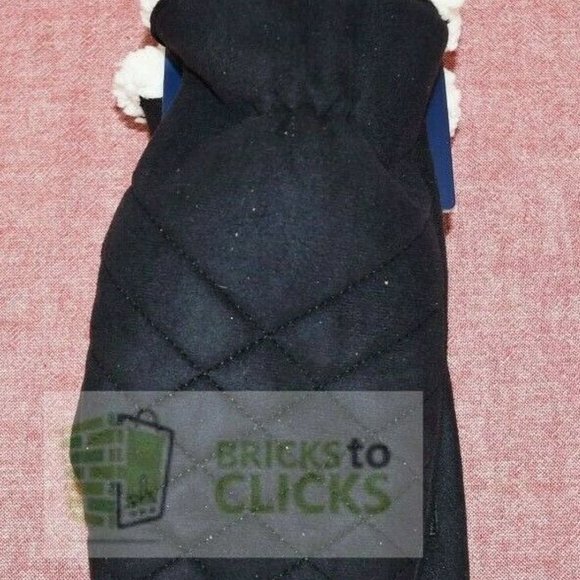 Isotoner Women's SmartDri Microfiber Mitten with SmarTouch Technology Black, 1SZ - Picture 2 of 5